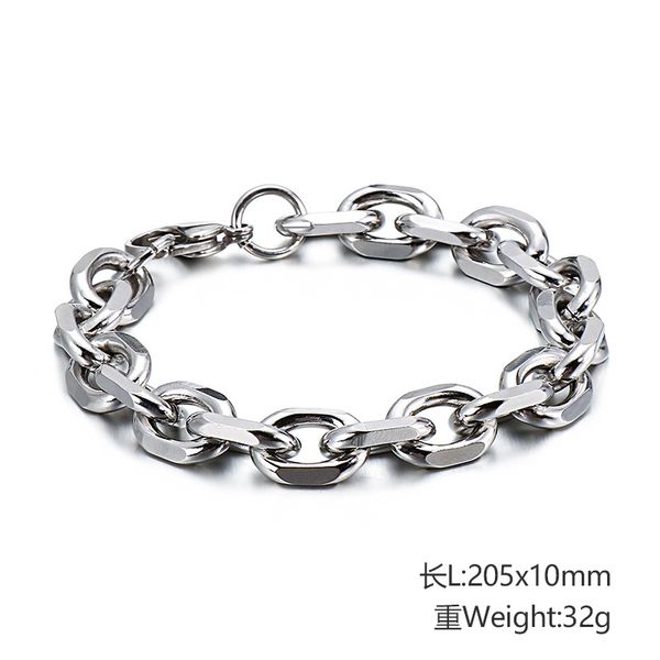 brandnew silver 316l stainless steel fashion huge link chain bracelet 10mm 8'' for mens jewelry gifts, Red;blue
brandnew silver 316l stainless steel fashion huge link chain bracelet 10mm 8'' for mens jewelry gifts, Red;blue