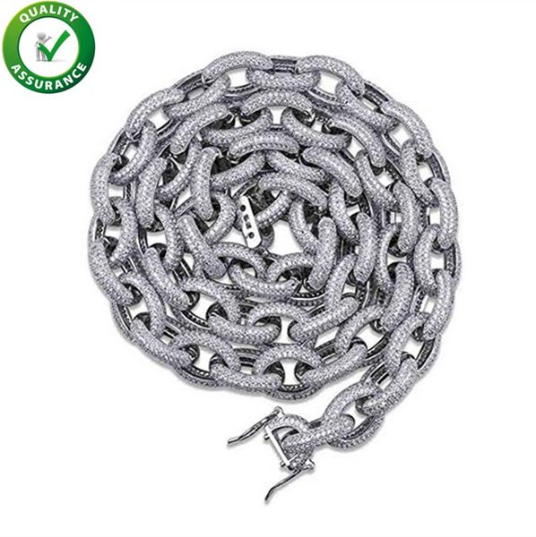 iced out chains hip hop jewelry mens designer necklace 18k gold plated luxury full diamond cz miami cuban link chain necklaces rapper gift, Black 
iced out chains hip hop jewelry mens designer necklace 18k gold plated luxury full diamond cz miami cuban link chain necklaces rapper gift, Black