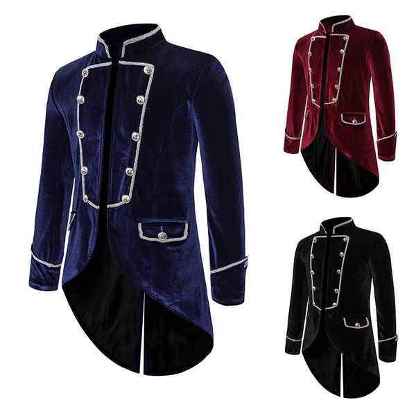 dark blue singer man stage performance costumes suede male party banquet dancing tuxedo new fashion men's magician blazer coat, White;black
dark blue singer man stage performance costumes suede male party banquet dancing tuxedo new fashion men's magician blazer coat, White;black