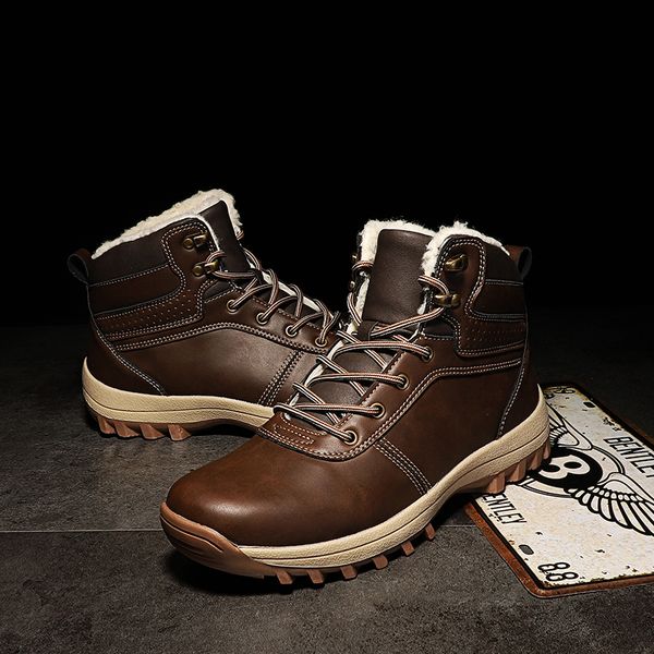 New Pu Leather Men Ankle Snow Boots Men Boots High Top Super Warm Plush Snow Shoes Outdoor Casual Men Winter Shoes, Black
New Pu Leather Men Ankle Snow Boots Men Boots High Top Super Warm Plush Snow Shoes Outdoor Casual Men Winter Shoes, Black