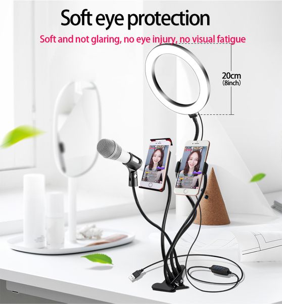 8inch led ring light selfie pgraphy for makeup youtube video live stream for ipad micro phone holder deskbeauty light
8inch led ring light selfie pgraphy for makeup youtube video live stream for ipad micro phone holder deskbeauty light