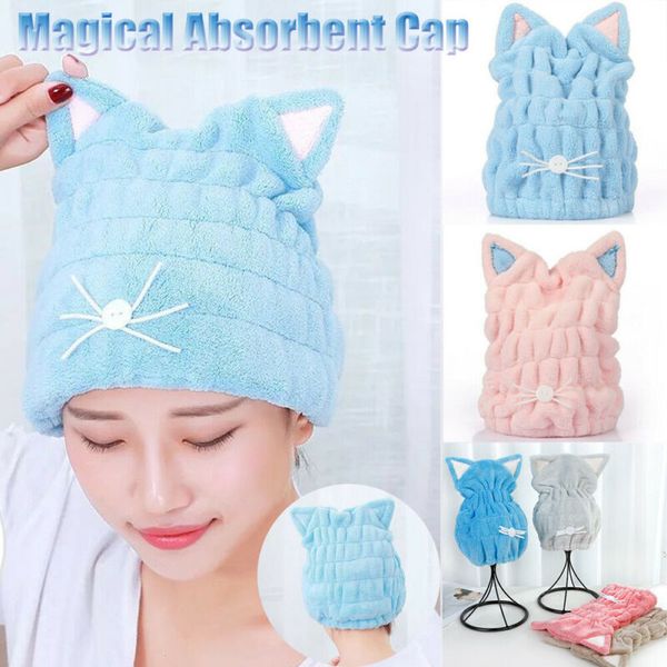 1pc lovely cat hair drying cap towel microfiber quickly dry hair shower hat wrapped towels bathing cap bathroom accessories
1pc lovely cat hair drying cap towel microfiber quickly dry hair shower hat wrapped towels bathing cap bathroom accessories