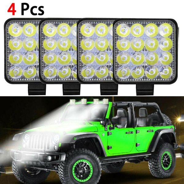 4pcs square work led light bar 12v spot 48w car light 1000lm 6000k truck tractor off-road spot atv led suv drl fog lamp
4pcs square work led light bar 12v spot 48w car light 1000lm 6000k truck tractor off-road spot atv led suv drl fog lamp