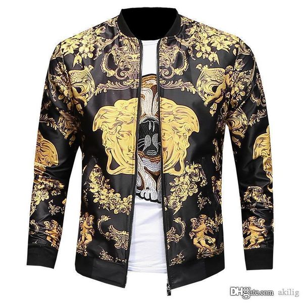 2020 autumn shirt windproof lapel floral print zipper coat contrast color slim jacket designer jackets designer clothes plus size m-2xl, Black;brown
2020 autumn shirt windproof lapel floral print zipper coat contrast color slim jacket designer jackets designer clothes plus size m-2xl, Black;brown