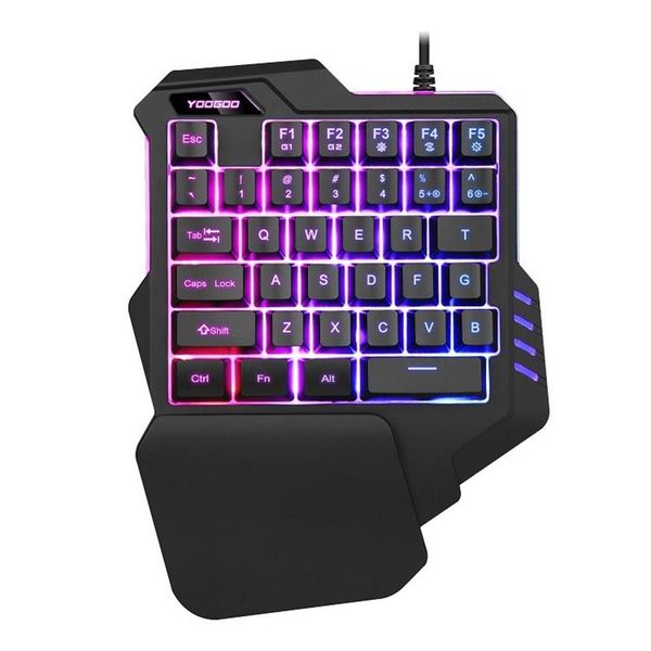 Проводные Single Hand Gaming Keyboard USB Professional Desktop LED подсветкой Левая клавиатура Эргономичн
Проводные Single Hand Gaming Keyboard USB Professional Desktop LED подсветкой Левая клавиатура Эргономичн