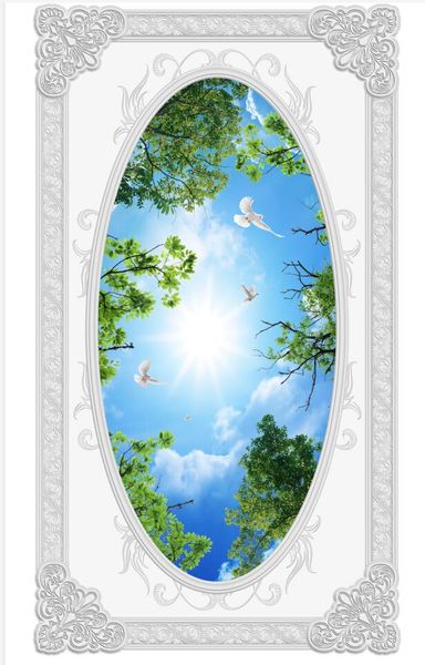 european-style relief blue sky and white clouds branch ceiling fresco 3d ceilings
european-style relief blue sky and white clouds branch ceiling fresco 3d ceilings
