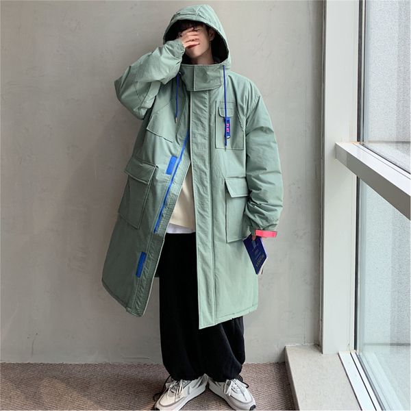 winter new long coat men warm thick fashion parka men solid color hooded coat man streetwear wild casual loose cotton, Black
winter new long coat men warm thick fashion parka men solid color hooded coat man streetwear wild casual loose cotton, Black