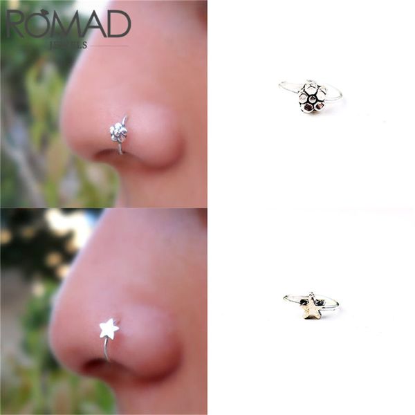 romad 1pc stainless steel hoop butterfly star flower charm cz daith tragus rook piercing lip ear cuff functional body jewelry r4, Slivery;golden
romad 1pc stainless steel hoop butterfly star flower charm cz daith tragus rook piercing lip ear cuff functional body jewelry r4, Slivery;golden