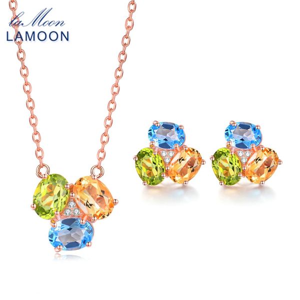 lamoon natural gemstone 3ct oval yellow citrine green peridot blue z 925 sterling-silver-jewelry set jewelry v003-6, Black
lamoon natural gemstone 3ct oval yellow citrine green peridot blue z 925 sterling-silver-jewelry set jewelry v003-6, Black