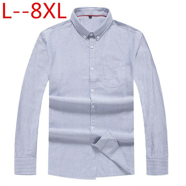 mens business casual long sleeved shirt men plus size 10xl 8xl 6xl shirt classic striped male social dress shirts outwear, White;black
mens business casual long sleeved shirt men plus size 10xl 8xl 6xl shirt classic striped male social dress shirts outwear, White;black