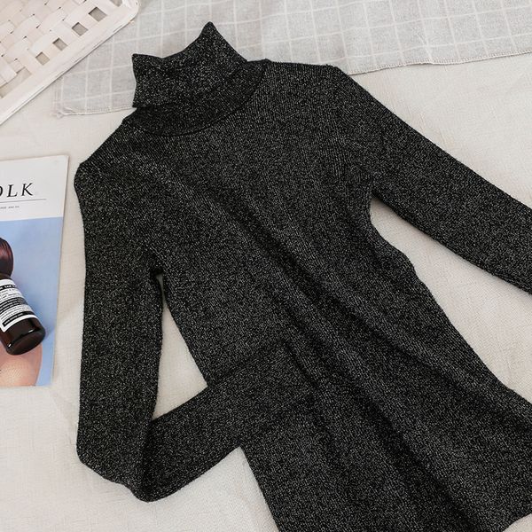 

womens sweater autumn winter pullovers turtleneck long sleeve solid knitted women thick warm sueter mujer invierno knitwear, White;black