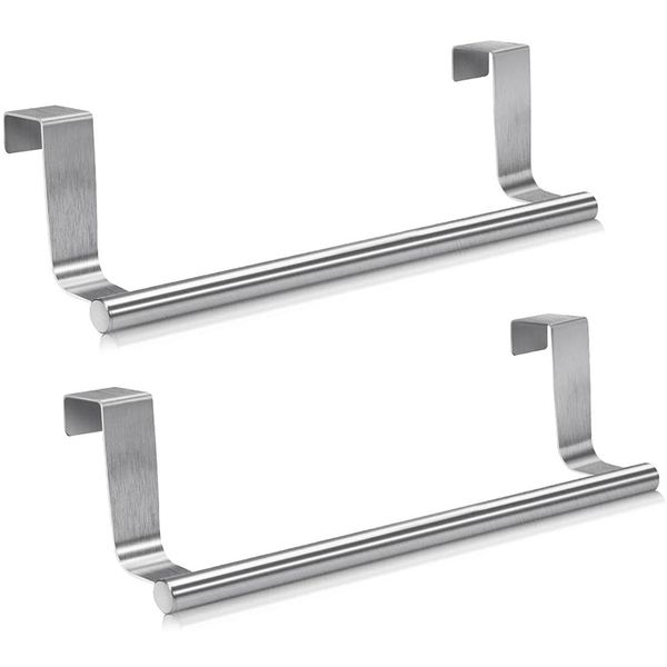 stainless steel over door towel rack bar holders for universal fit on cabinet cupboard doors pack of 2
stainless steel over door towel rack bar holders for universal fit on cabinet cupboard doors pack of 2
