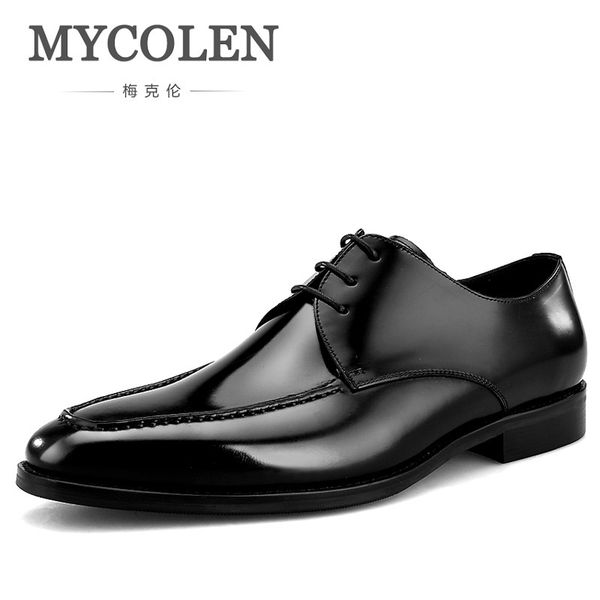 mycolen 2018. мода мужская обувь минималистский дизайн повседневный дерби обувь для мужчин остроконечные toe свадебное платье, Black
mycolen 2018. мода мужская обувь минималистский дизайн повседневный дерби обувь для мужчин остроконечные toe свадебное платье, Black