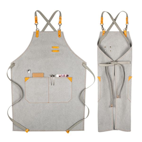 gray canvas apron crossback cotton strap cafe bartender pastry chef waitstaff uniform florist hairdresser painter work wear e56
gray canvas apron crossback cotton strap cafe bartender pastry chef waitstaff uniform florist hairdresser painter work wear e56