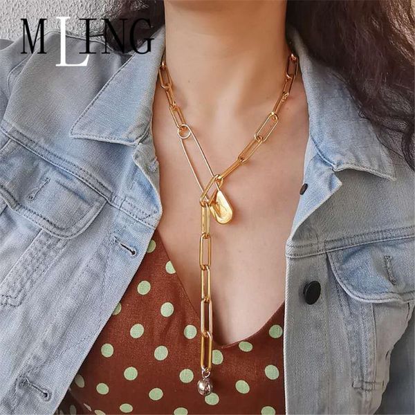 mling vintage gold alloy beads pendant necklace hollow geometric paper clip necklace for women, Silver
mling vintage gold alloy beads pendant necklace hollow geometric paper clip necklace for women, Silver