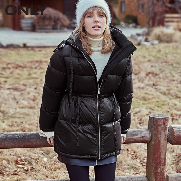 only 2019 autum winter new arrivals pure color drawstring waist down jacket | 119323518, Black
only 2019 autum winter new arrivals pure color drawstring waist down jacket | 119323518, Black