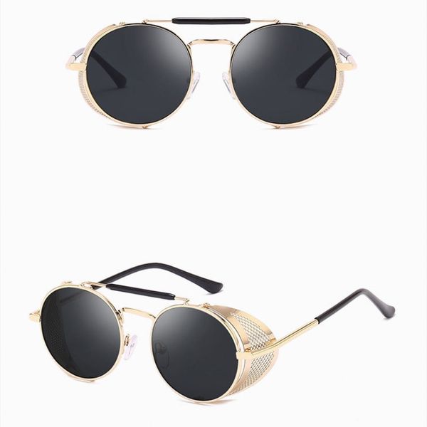 steam punk designer sunglasses personal windshield sun glasses retro mirror reflective film metal round frame shield 8 colors, White;black
steam punk designer sunglasses personal windshield sun glasses retro mirror reflective film metal round frame shield 8 colors, White;black