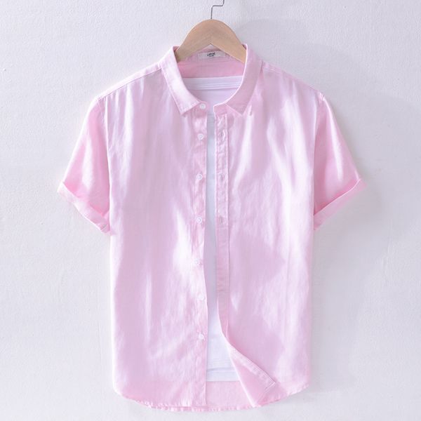 2019 new men's chinese vintage shirt mandarin collar slim fit short sleeves linen shirt white red blue casual, White;black
2019 new men's chinese vintage shirt mandarin collar slim fit short sleeves linen shirt white red blue casual, White;black