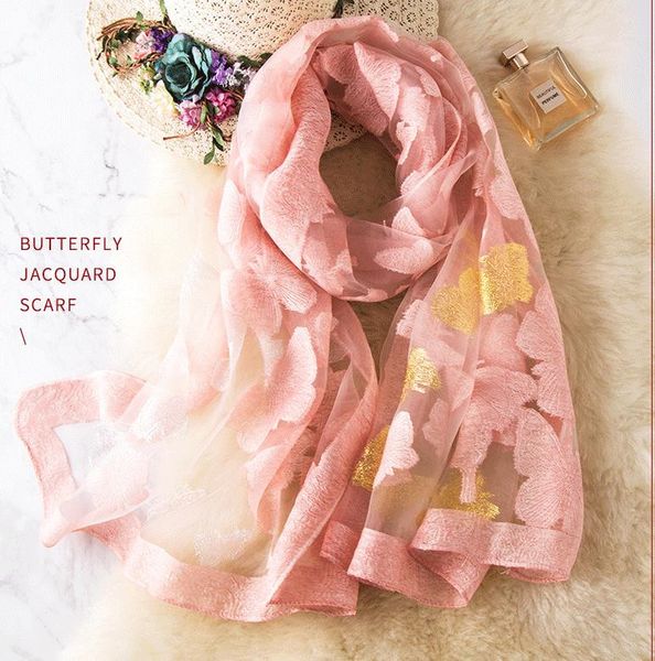 european and american fashion silk jacquard butterfly beach scarf ladies fashion simple four seasons shawl accessories scarf, Blue;gray
european and american fashion silk jacquard butterfly beach scarf ladies fashion simple four seasons shawl accessories scarf, Blue;gray