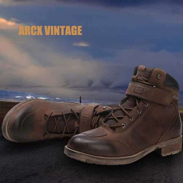 arcx strong rubber sole vintage leather men motorbike shoes waterproof motorcycle riding boots l60594
arcx strong rubber sole vintage leather men motorbike shoes waterproof motorcycle riding boots l60594