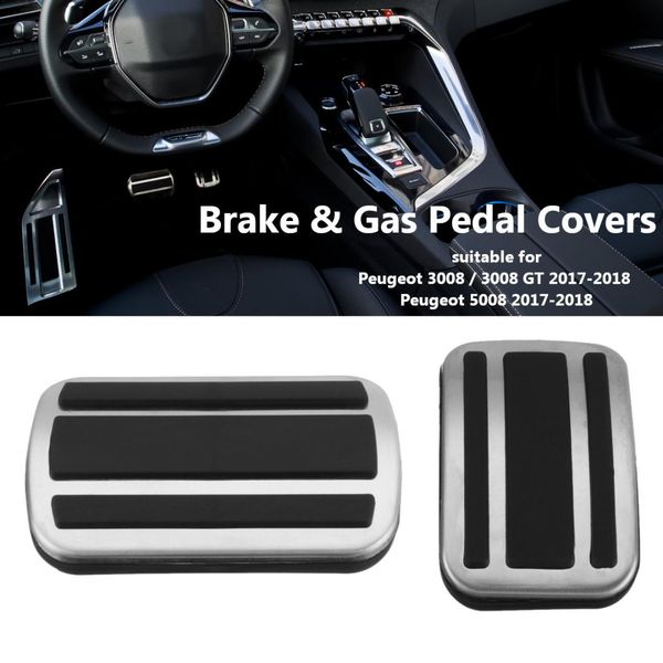 2pcs car gas brake non-slip pedal cover steel accelerator no drill mat for 3008 gt 5008 2017 2018
2pcs car gas brake non-slip pedal cover steel accelerator no drill mat for 3008 gt 5008 2017 2018