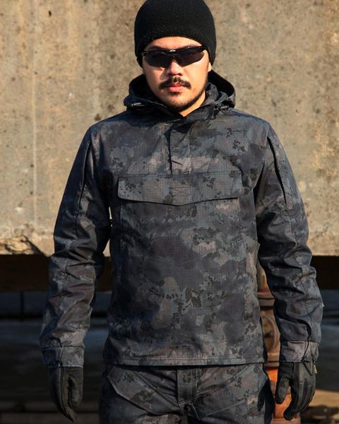 tactical camouflage hunting coats outdoor men hoodie jacket windproof multi-pocket army sports urban swat outwears, Blue;black
tactical camouflage hunting coats outdoor men hoodie jacket windproof multi-pocket army sports urban swat outwears, Blue;black