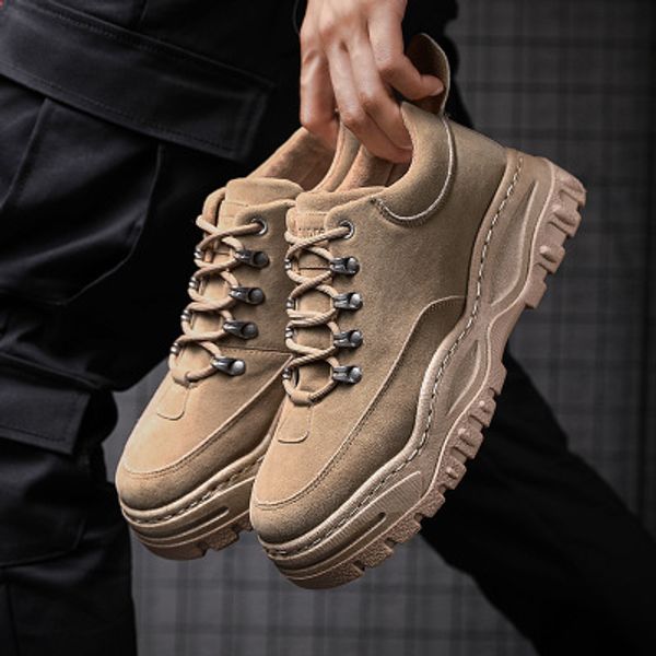 men shoes breathable men shoes comfortable fashion mesh increased internal casual male hide leather sneakers, Black
men shoes breathable men shoes comfortable fashion mesh increased internal casual male hide leather sneakers, Black