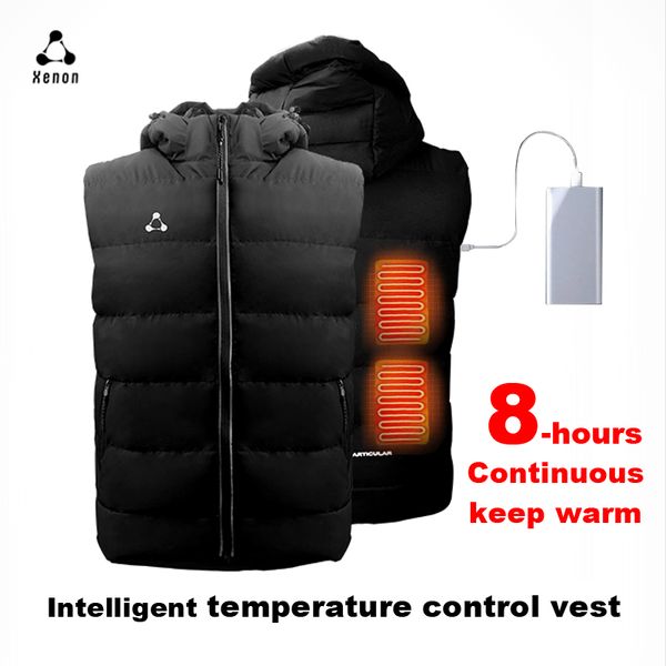 winter intelligent temperature control sports vest football running men's hooded cotton clothes heat preservation thickening, Black
winter intelligent temperature control sports vest football running men's hooded cotton clothes heat preservation thickening, Black