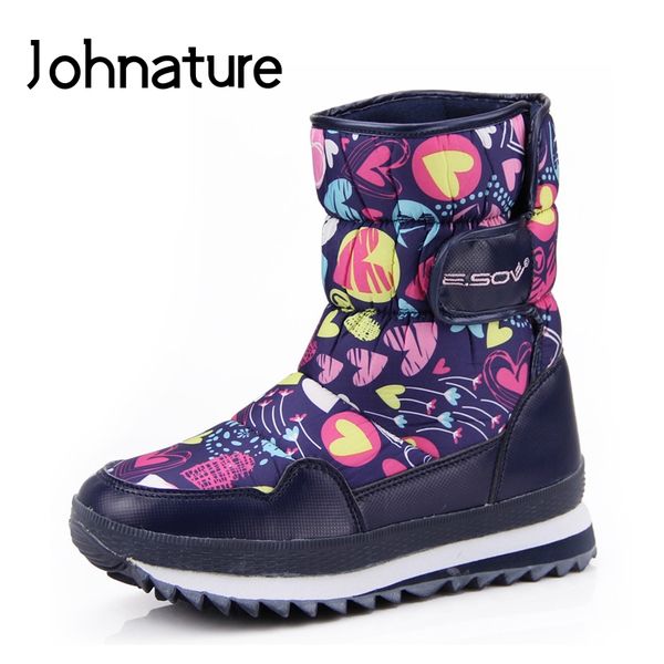 johnature hook & loop snow boots waterproof non-slip women shoes round toe 2019 new winter flat with print platform boots, Black
johnature hook & loop snow boots waterproof non-slip women shoes round toe 2019 new winter flat with print platform boots, Black