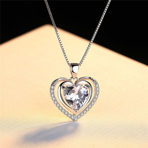 fashionable handmade rhinestone pendant cubic zirconia sterling silver 925 jewlery heart crystal necklace for wedding party
fashionable handmade rhinestone pendant cubic zirconia sterling silver 925 jewlery heart crystal necklace for wedding party