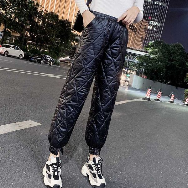 2019 new arrival fashion casual down pants women's winter warm soft haren pants ladies rhombus pattern slit pencil pant trousers, Black;white
2019 new arrival fashion casual down pants women's winter warm soft haren pants ladies rhombus pattern slit pencil pant trousers, Black;white