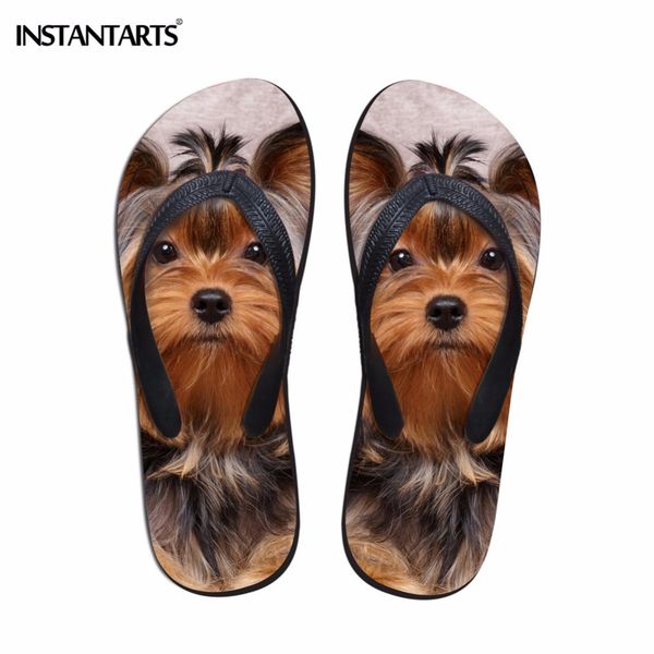 instantarts 2018 fashion women summer beach flip flops 3d printed rubber slippers cute dog yorkshire terrier sandals lady shoes, Black
instantarts 2018 fashion women summer beach flip flops 3d printed rubber slippers cute dog yorkshire terrier sandals lady shoes, Black