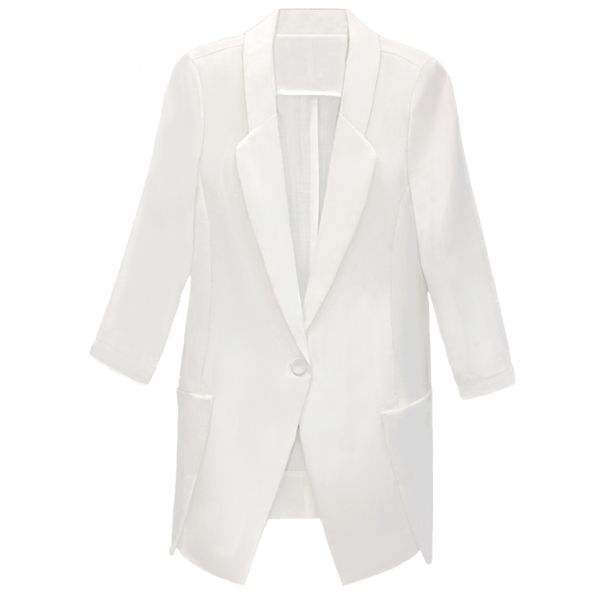women suit korean version of cotton and linen long slim suit jacket korean version of loose casual fashion small, White;black
women suit korean version of cotton and linen long slim suit jacket korean version of loose casual fashion small, White;black