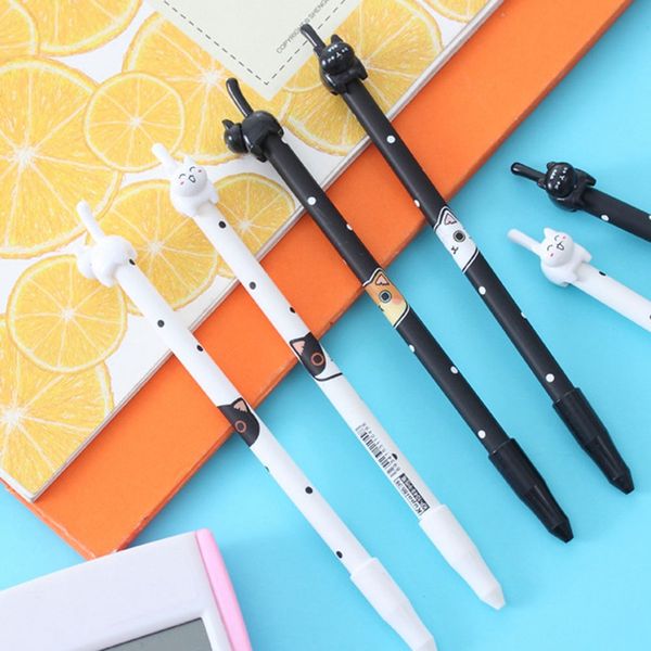 1 piece korean stationery kawaii cute cat pen handles creative bent school supplies office gel pens christmas gift
1 piece korean stationery kawaii cute cat pen handles creative bent school supplies office gel pens christmas gift
