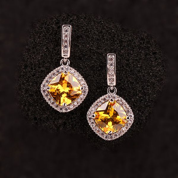 luxury female yellow stone stud earrings cute 925 sterling silver wedding earrings for women boho double zircon, Golden;silver
luxury female yellow stone stud earrings cute 925 sterling silver wedding earrings for women boho double zircon, Golden;silver