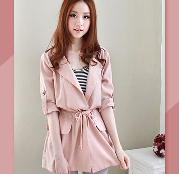 2020 spring and autumn new style mid-length trench coat jacket women's clothing slimming long-sleeve coat selling, Black
2020 spring and autumn new style mid-length trench coat jacket women's clothing slimming long-sleeve coat selling, Black