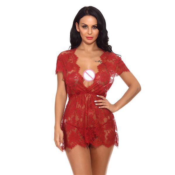 lingerie lace floral dress deep v neck female negligee see through nightgown clothing women transparent porno underwear ly191224, Red;black
lingerie lace floral dress deep v neck female negligee see through nightgown clothing women transparent porno underwear ly191224, Red;black