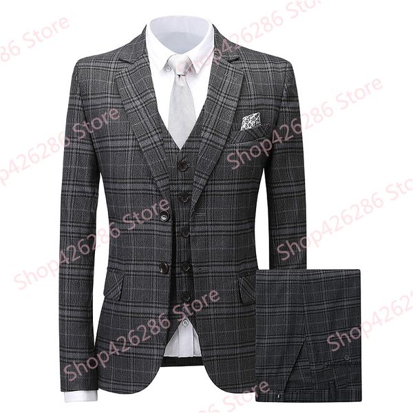 men's suit 3 piece jacket vest pants sets wedding party groom slim fit suits formal business blazer ropa hombre elegante custom, White;black
men's suit 3 piece jacket vest pants sets wedding party groom slim fit suits formal business blazer ropa hombre elegante custom, White;black