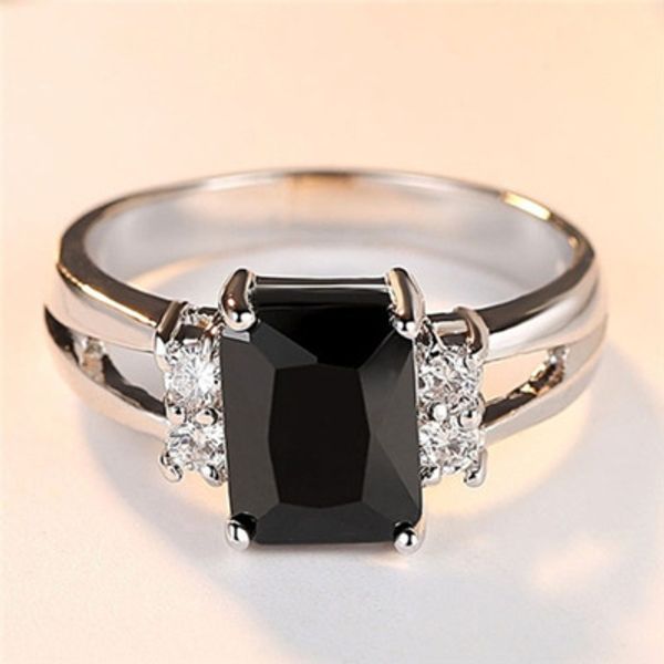 fashion women baguette cut black cz crystal ring ring jewelry gift 427, Golden;silver
fashion women baguette cut black cz crystal ring ring jewelry gift 427, Golden;silver