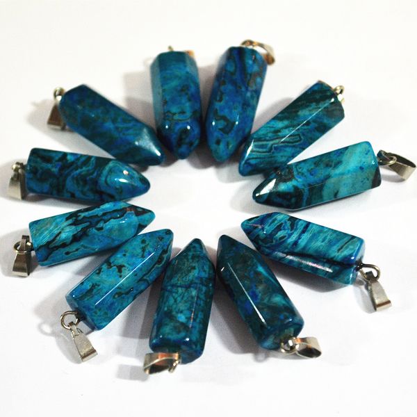 wholesale fashion natural blue crazy onyx stone pendants charm pillar pendulum for necklace jewelry making 24pcs ing, Silver
wholesale fashion natural blue crazy onyx stone pendants charm pillar pendulum for necklace jewelry making 24pcs ing, Silver