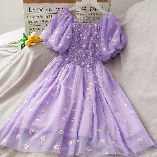 sweet girl summer dress women chic daisy flower embroidery mesh lace dresses ruched puff sleeve a line party dress, Black;gray
sweet girl summer dress women chic daisy flower embroidery mesh lace dresses ruched puff sleeve a line party dress, Black;gray