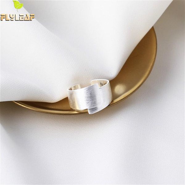 flyleaf 925 sterling silver rings for women geometric brushed wire drawing femme fashion fine jewelry simple open ring wide, Golden;silver
flyleaf 925 sterling silver rings for women geometric brushed wire drawing femme fashion fine jewelry simple open ring wide, Golden;silver