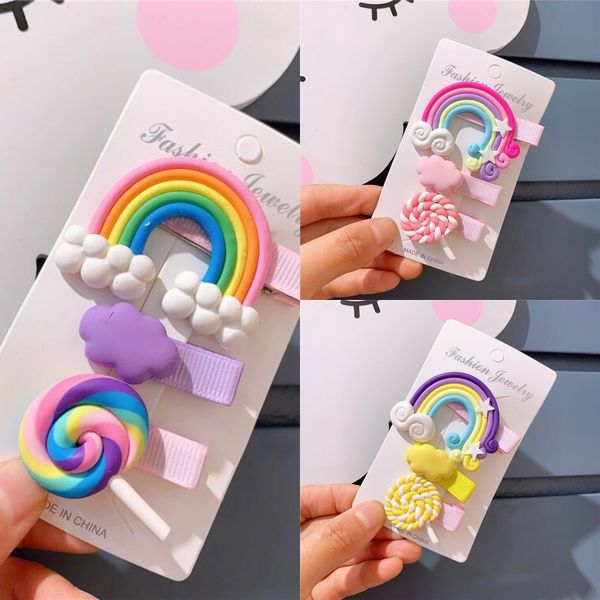 children candy lollipop rainbow lollipop hairpin female cute hair accessories cloud baby bangs clip candy color clip, Slivery;white
children candy lollipop rainbow lollipop hairpin female cute hair accessories cloud baby bangs clip candy color clip, Slivery;white