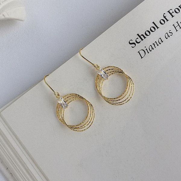 real 925 sterling silver dangle earrings for women statement cubic zircon stone round hoop drop earring party gifts accessories, Golden;silver
real 925 sterling silver dangle earrings for women statement cubic zircon stone round hoop drop earring party gifts accessories, Golden;silver