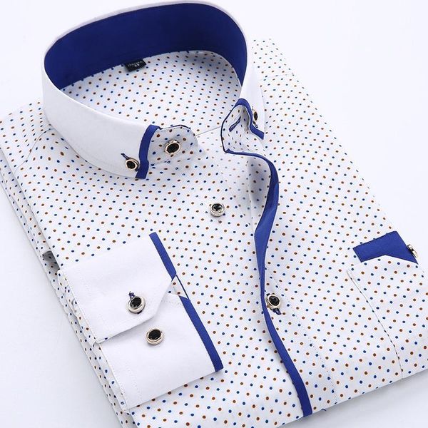 sifan printed plaid polka dot men shirt long-sleeved casual shirts for men slim fit 21 colors male dress shirts camisas masculina, White;black
sifan printed plaid polka dot men shirt long-sleeved casual shirts for men slim fit 21 colors male dress shirts camisas masculina, White;black