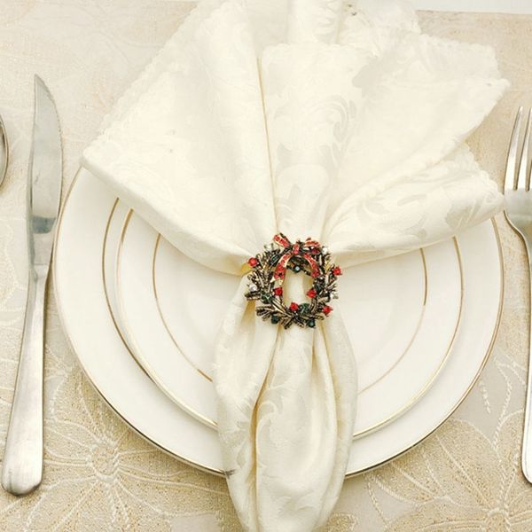 6pcs christmas wreath napkin rings metal buckle holder circle l restaurant wedding party dinner table d
6pcs christmas wreath napkin rings metal buckle holder circle l restaurant wedding party dinner table d