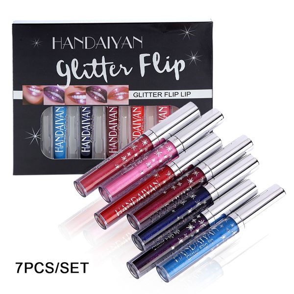 handaiyan glitter flip lip liquid lipstick diamond pearl waterproof long lasting lipgloss 7pcs/set shimmer lip tint kit
handaiyan glitter flip lip liquid lipstick diamond pearl waterproof long lasting lipgloss 7pcs/set shimmer lip tint kit