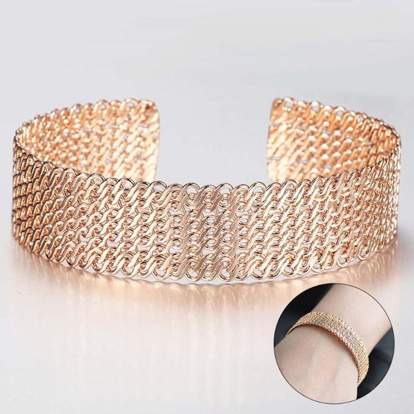 new big 585 rose gold opening bracelet for women girls 8/9/10/11/12mm twisted carved braided wedding jewelry dcb49, Black
new big 585 rose gold opening bracelet for women girls 8/9/10/11/12mm twisted carved braided wedding jewelry dcb49, Black