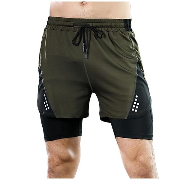 men 2 in 1 running outdoor shorts with inner layer adjust waist fitness gym sports short mens two layers shorts, White;black
men 2 in 1 running outdoor shorts with inner layer adjust waist fitness gym sports short mens two layers shorts, White;black