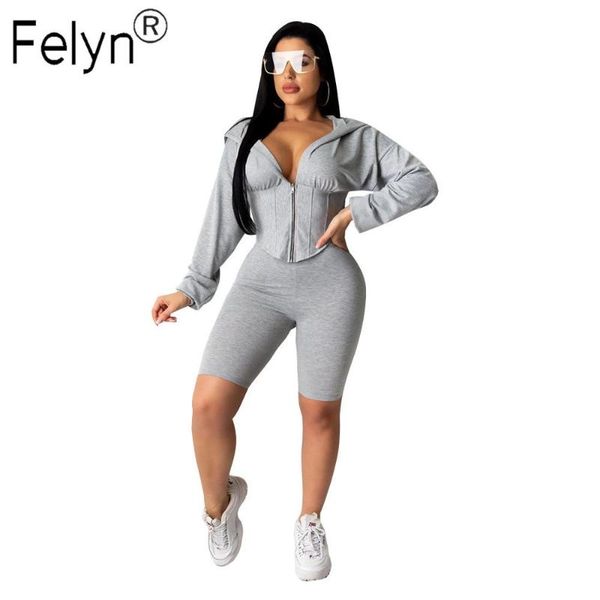 women's jumpsuits & rompers felyn 2021 arrival fashion design 2 pieces tracksuits playsuits solid hooded girdle style summer sports, Black;white
women's jumpsuits & rompers felyn 2021 arrival fashion design 2 pieces tracksuits playsuits solid hooded girdle style summer sports, Black;white